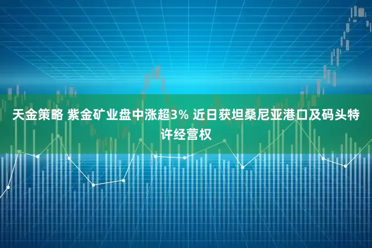 天金策略 紫金矿业盘中涨超3% 近日获坦桑尼亚港口及码头特许经营权
