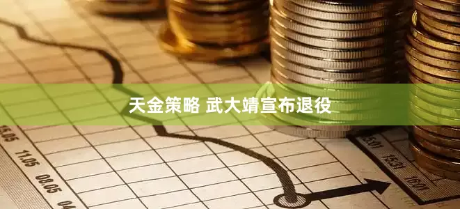 天金策略 武大靖宣布退役